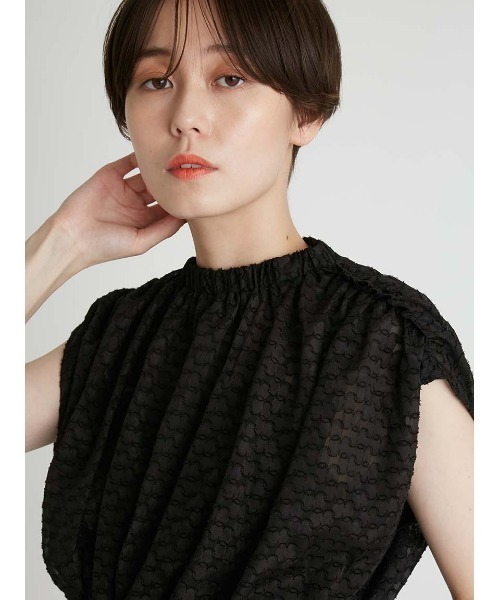 「FRAY I.D」 半袖ブラウス ONE SIZE ブラック レディースの画像