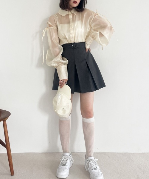 「Heather」 長袖シャツ FREE ピンク レディース_画像7