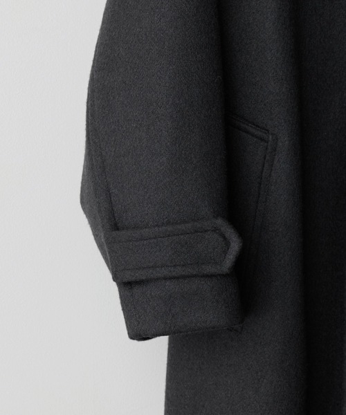 WYM LIDNM ステンカラーコート コート WOOLY HERRINGBONE BALMACAAN