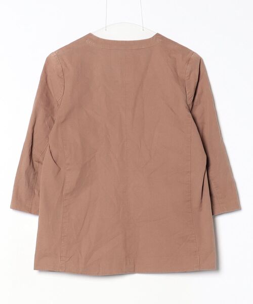 louren（ローレン） ノーカラージャケット FREE ブラウン レディース