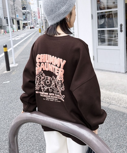 reca（レカ） トレーナー スウェット お散歩フレンズ裏起毛スウェット