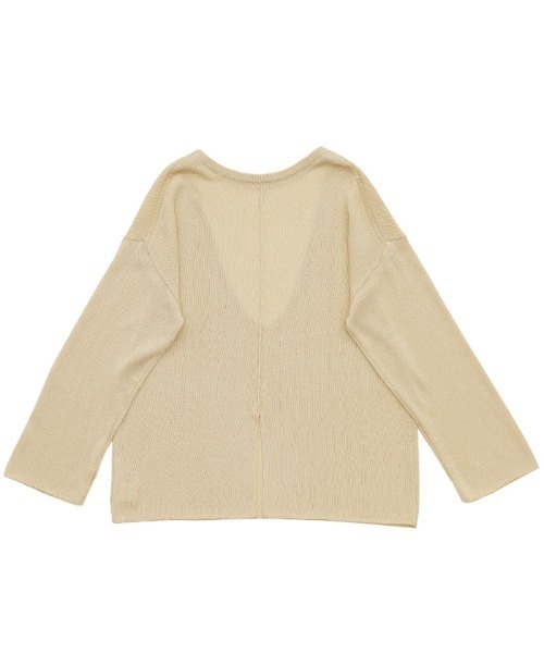 select MOCA by son」 長袖ニット FREE グレイッシュベージュ