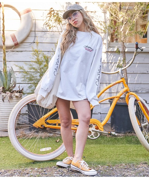 「anap mimpi」 長袖カットソー FREE ダークグレー レディース_画像9