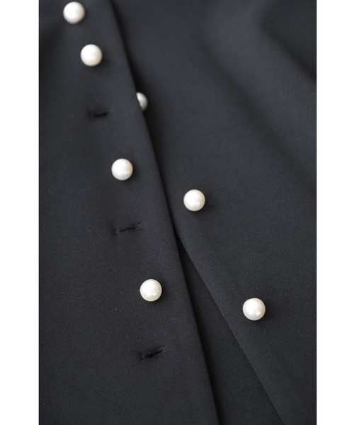 「CAWAII」 「plan RICHE」ノーカラージャケット FREE アイボリー レディース_画像4