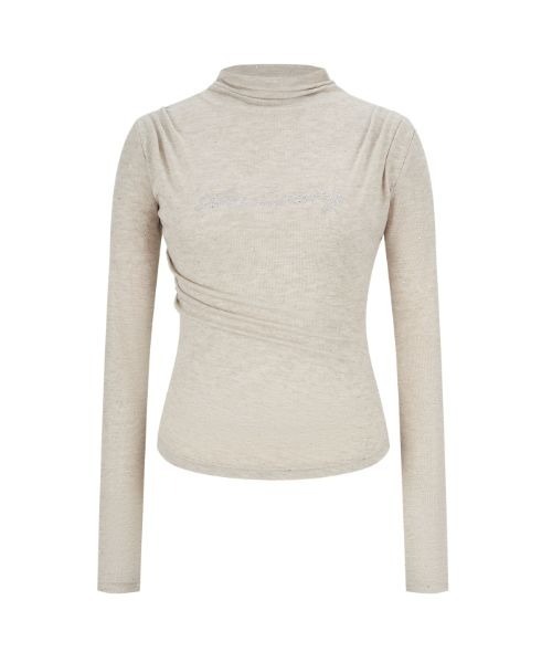 ANDWANG tシャツ AND bijou high neck tops レディース : ZOZOTOWN