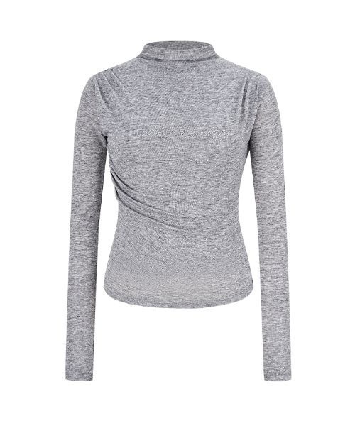 andwang AND bijou high neck tops グレー ANDWANG tシャツ AND bijou high neck tops レディース : ZOZOTOWN