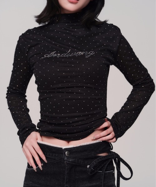 ANDWANG tシャツ AND bijou high neck tops レディース : ZOZOTOWN
