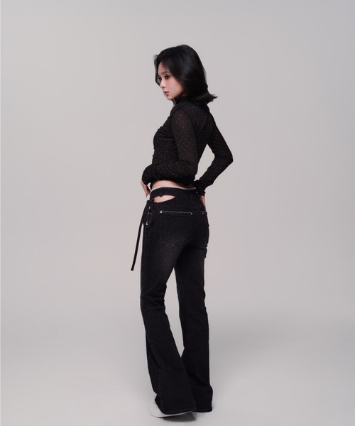 ANDWANG tシャツ AND bijou high neck tops レディース : ZOZOTOWN