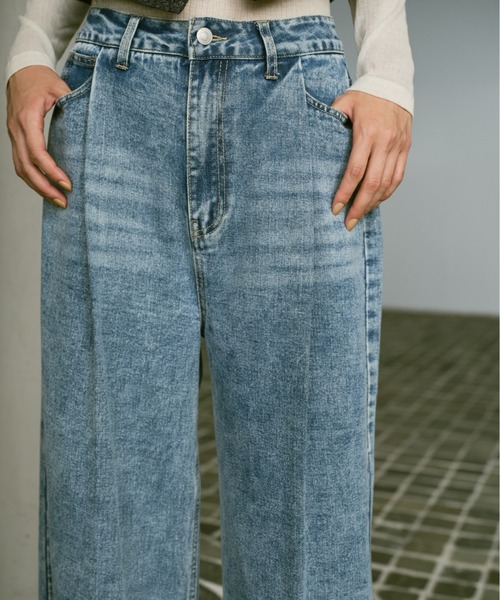 「AIC.」 デニムパンツ SMALL インディゴブルー レディース_画像3