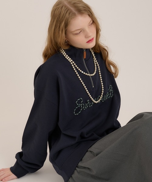 「MUHET」 スウェットカットソー X-LARGE イエロー レディース_画像8