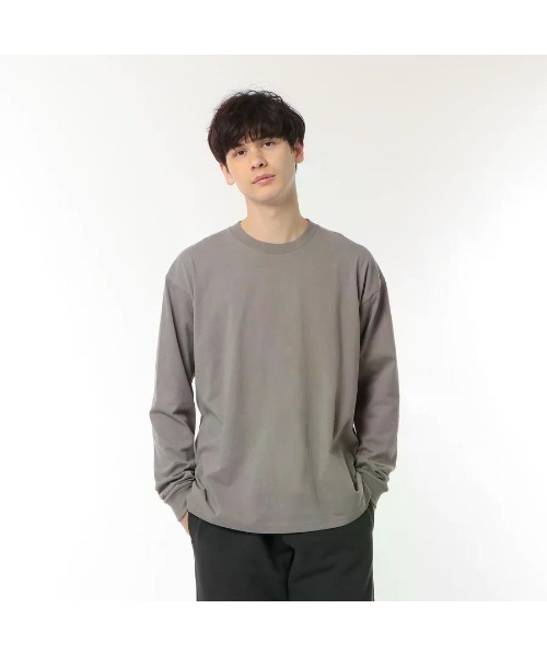 カットソー(長袖/七分) Gather Long sleeve Tee 七分袖 Tシャツ レディース 綿100％ 日本製 7分袖 カットソー 無地