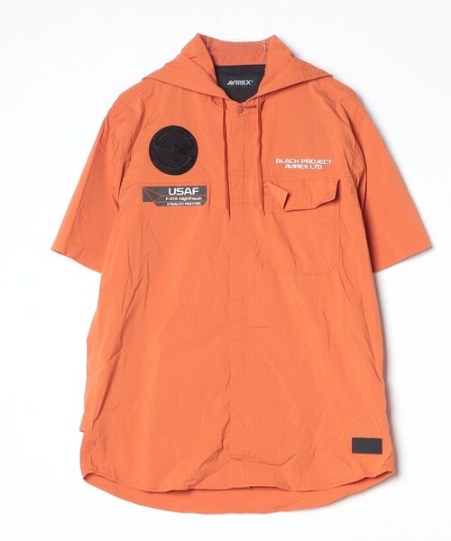 AVIREX（アヴィレックス） ジップアップパーカー X-LARGE オレンジ