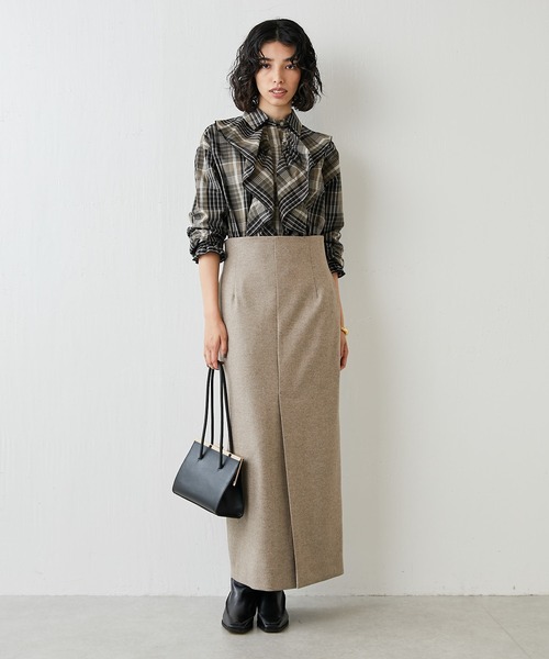 Whim Gazette（ウィム ガゼット） ロングスカート 36 ベージュ