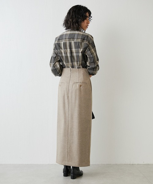 Whim Gazette（ウィム ガゼット） ロングスカート 36 ベージュ