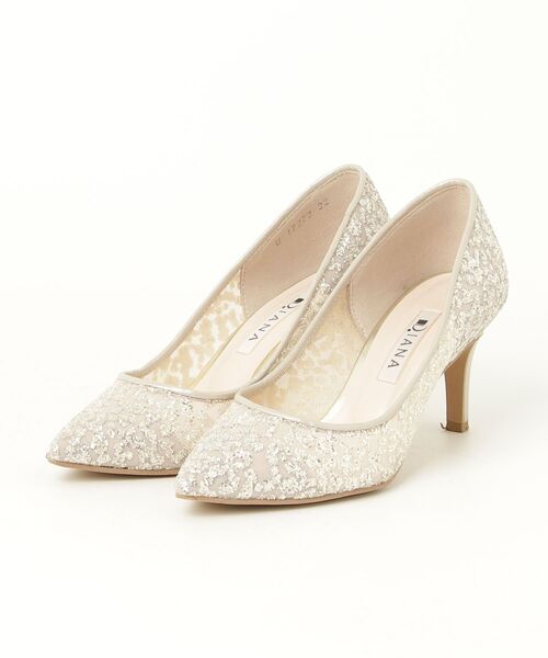 【新品】 ダイアナ　パンプス　22㎝ DIANA（ダイアナ） パンプス 22cm シルバー レディース : ZOZOTOWN