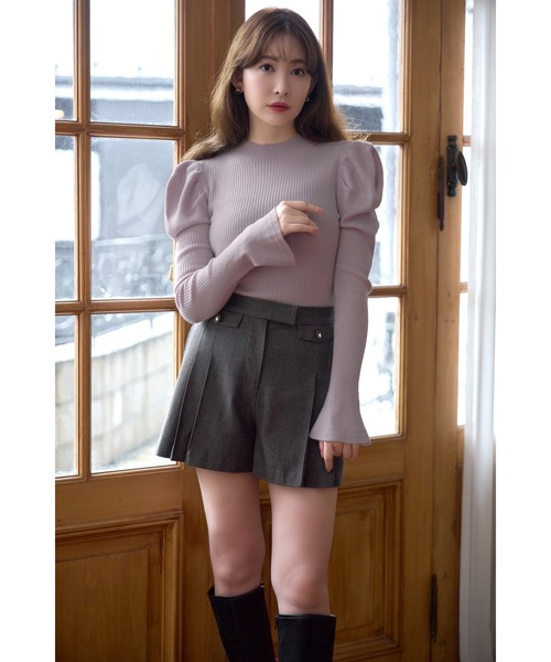 「Her lip to」 長袖ニット S ブラウン レディース_画像8