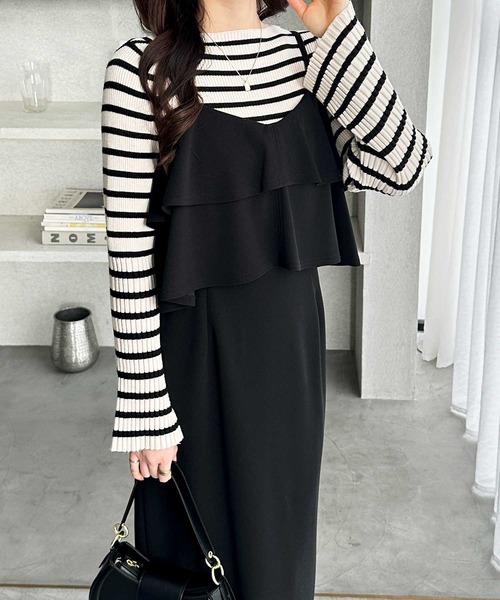 GeeRA（ジーラ） ワンピース フリルキャミワンピース : ZOZOTOWN Yahoo