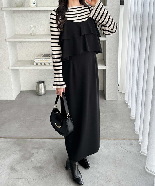 GeeRA（ジーラ） ワンピース フリルキャミワンピース : ZOZOTOWN Yahoo