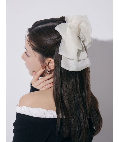 RESEXXY（リゼクシー） ヘアクリップ シアービックリボンバレッタ