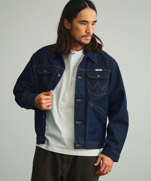 「Wrangler」 デニムジャケット LARGE ブラウン系その他 メンズ_画像2