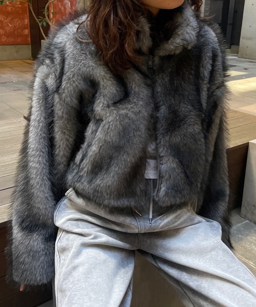 Roger&Raw（ロジャーアンドロウ） コート アウター ショート丈フェイク