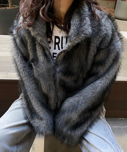 Roger&Raw（ロジャーアンドロウ） コート アウター ショート丈フェイク