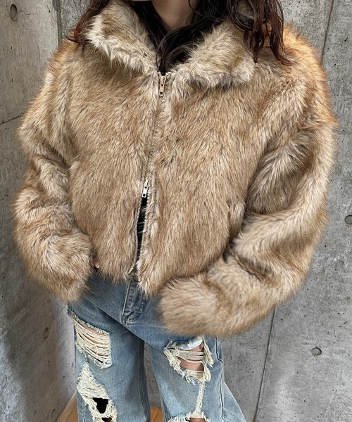 Roger&Raw（ロジャーアンドロウ） コート アウター ショート丈フェイク