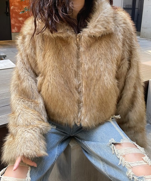 Roger&Raw（ロジャーアンドロウ） コート アウター ショート丈フェイク