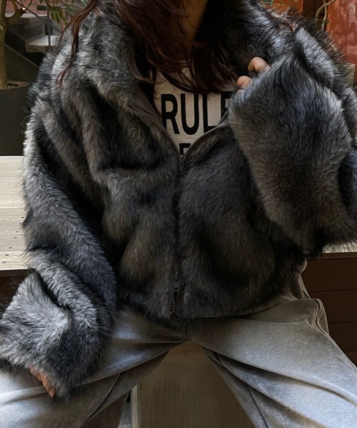 Roger&Raw（ロジャーアンドロウ） コート アウター ショート丈フェイク