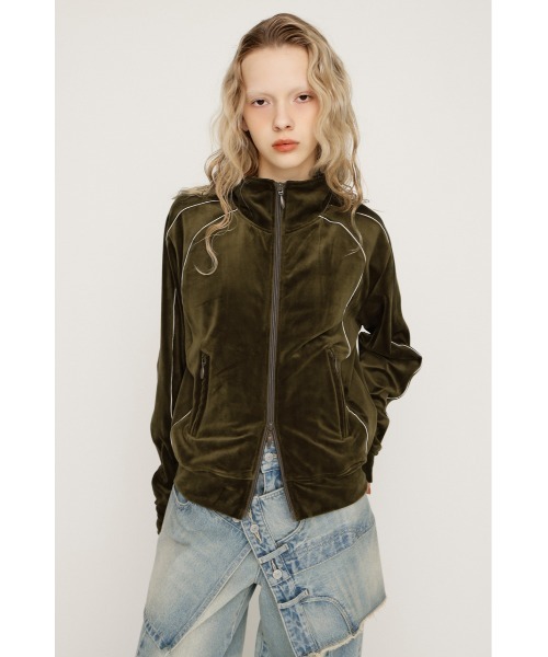 SLY（スライ） ブルゾン アウター VELOUR TRACK JACKET ベロア