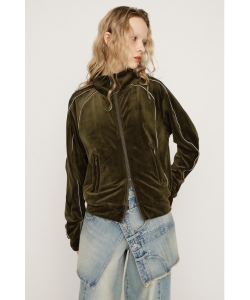 SLY（スライ） ブルゾン アウター VELOUR TRACK JACKET ベロア