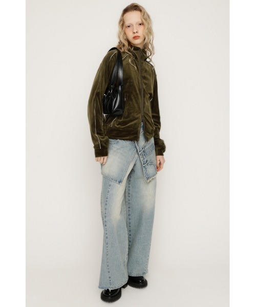 SLY（スライ） ブルゾン アウター VELOUR TRACK JACKET ベロア