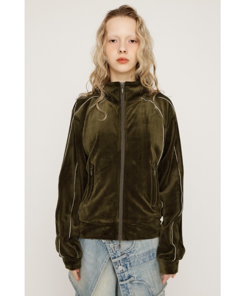 SLY VELOUR TRACK JACKET ベロア トラックジャケット 春服 SLY（スライ） ブルゾン アウター VELOUR TRACK JACKET ベロア