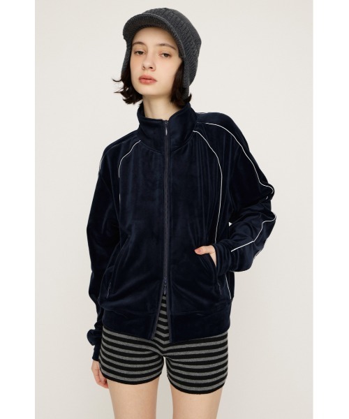 SLY（スライ） ブルゾン アウター VELOUR TRACK JACKET ベロア