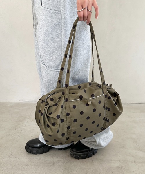 Bamm ボストンバッグ ドットミニボストンバッグ レディース : ZOZOTOWN