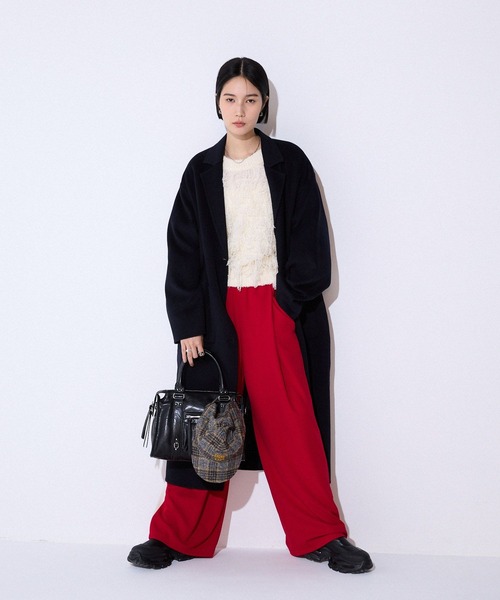 「JEANASIS」 イージーパンツ FREE ネイビー レディース_画像5