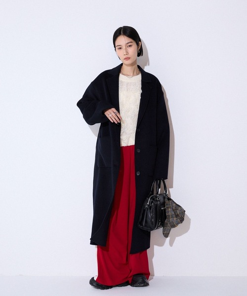 「JEANASIS」 イージーパンツ FREE ネイビー レディース_画像6