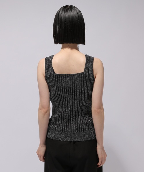 「HARE」 ノースリーブニット FREE ブルー レディース_画像3