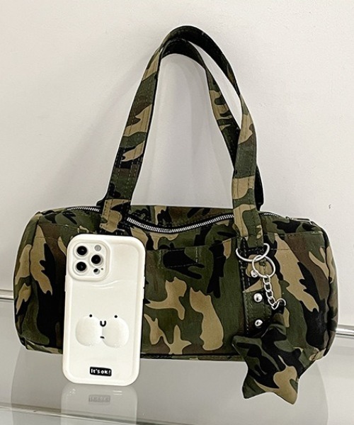 lilful ボストンバッグ 星チャーム付き アソート柄 スタッズ ミニ