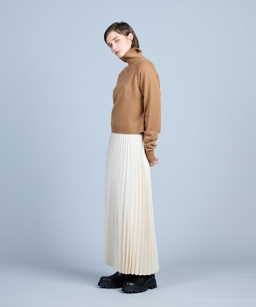 「N.O.R.C」 プリーツスカート S アイボリー レディース_画像9