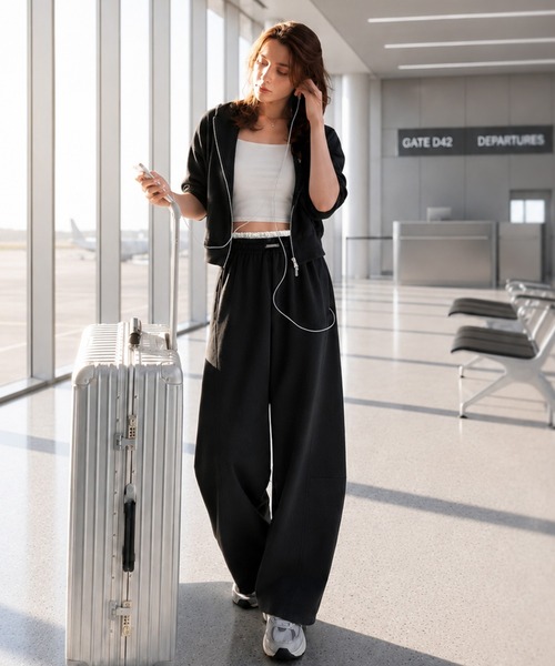 mily bilet ワイドパンツ スウェットパンツ ジャージ 「mily bilet