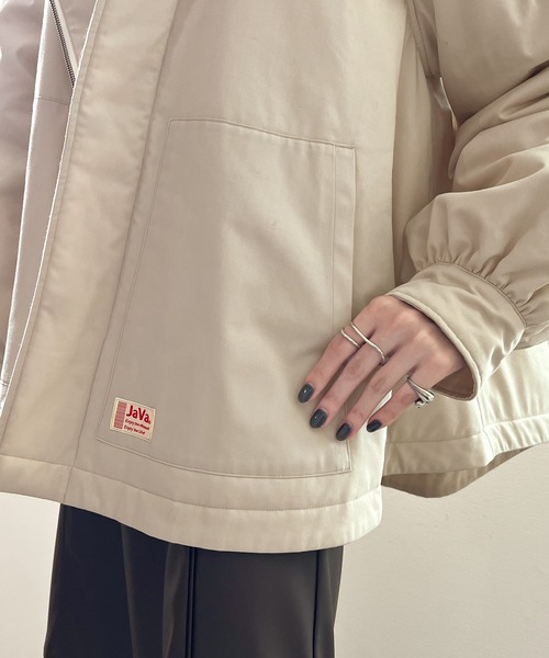 「Java」 マウンテンパーカー LARGE ベージュ レディースの画像4