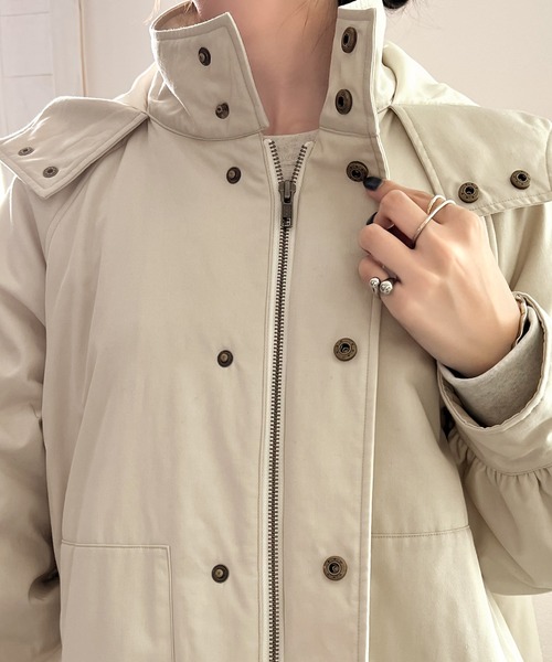 「Java」 マウンテンパーカー LARGE ベージュ レディースの画像6