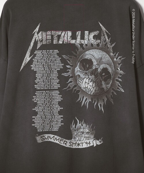 METALLICA（メタリカ） tシャツ × monkey time」 プリント ロング