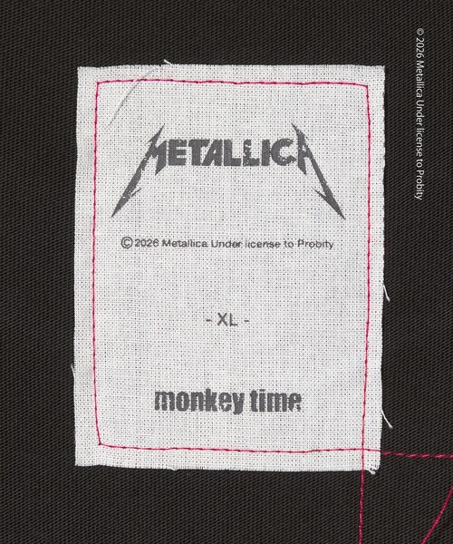 METALLICA（メタリカ） tシャツ × monkey time」 プリント ロング