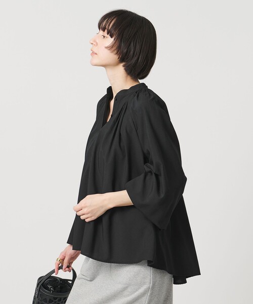 United Arrows タック ボリュームスリーブ ブラウス タック ボリュームスリーブ ブラウス ―マシンウォッシャブル・接触冷感―