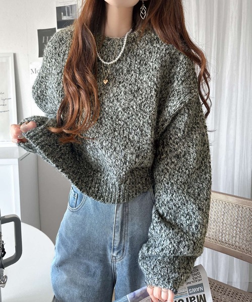 「Java」 長袖ニット LARGE チャコール レディース | Java | 02