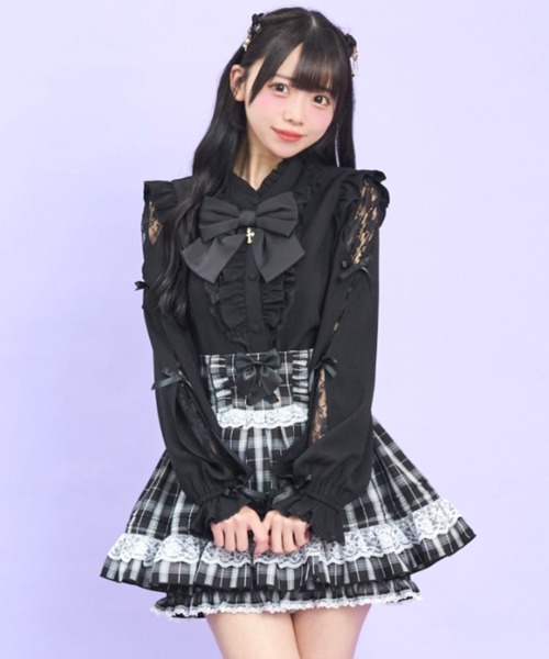 Secret Honey（シークレットハニー） ブラウス シャツ 袖スリット長袖