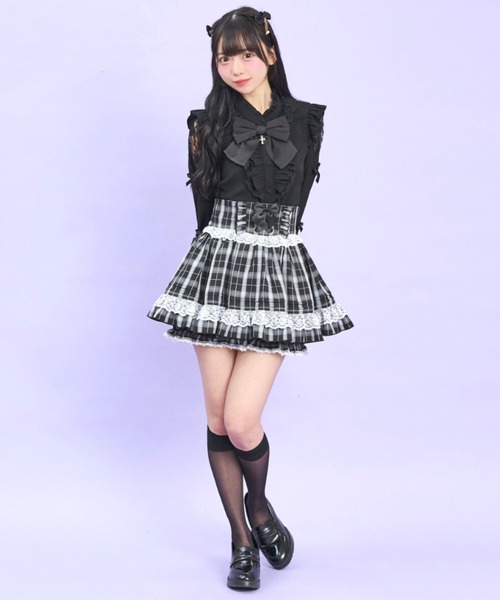 レア✳︎希少　パペット柄　ブラウス Secret Honey（シークレットハニー） ブラウス シャツ 袖スリット長袖