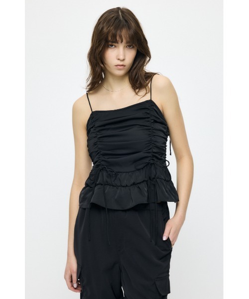 MOUSSY マウジー SATIN GATHER キャミ MOUSSY（マウジー） キャミソール SATIN GATHER キャミソール
